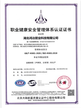 ISO-45001职业健康安全体系认证（中文）